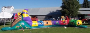 Inflatable caterpillar obstacle course