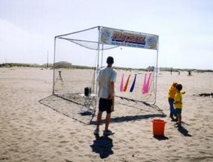 Fast pitch booth