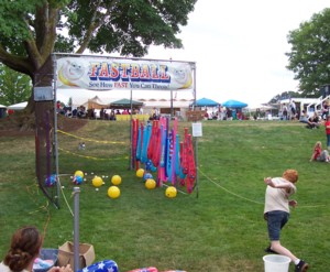 Fast pitch booth